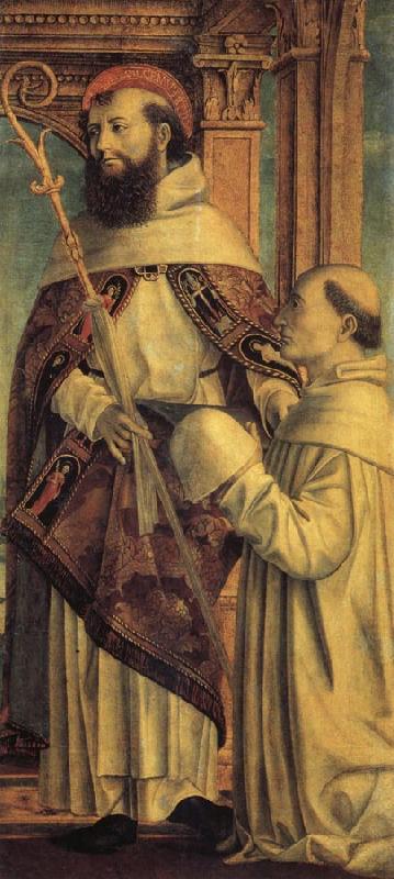 Bernardo Zenale St.Bernard and a Cistercian Monk oil painting image